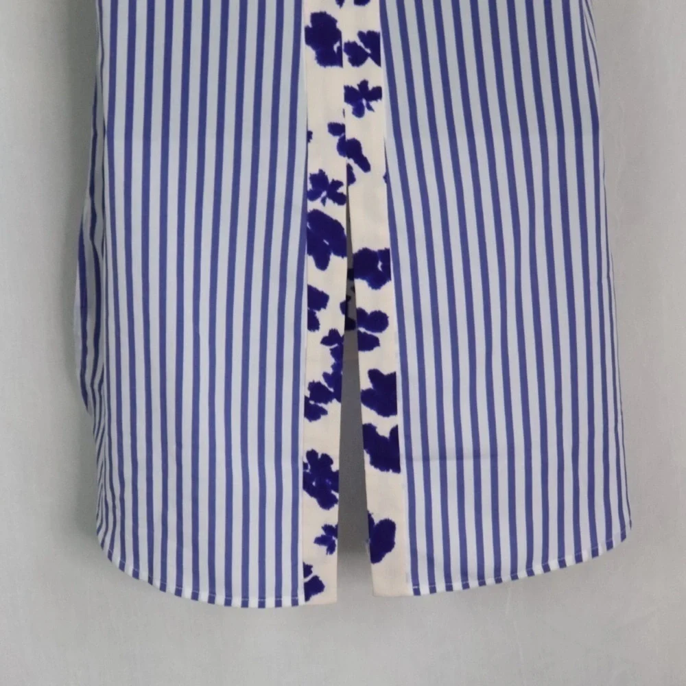 CABI Floral Striped Blouse Style 5357 - Picture 11 of 16